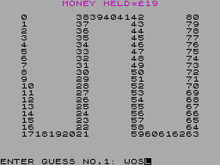 ZX GameBase Exchange U.T.S. 1983
