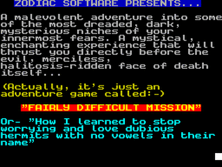 ZX GameBase Fairly_Difficult_Mission Zodiac_Software 1988