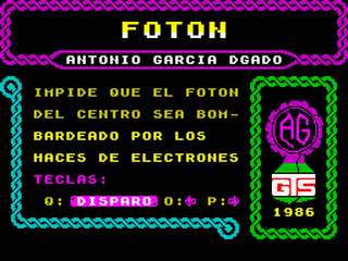 ZX GameBase Fotón Grupo_de_Trabajo_Software 1986