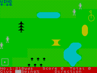 ZX GameBase Golf DK'Tronics 1983