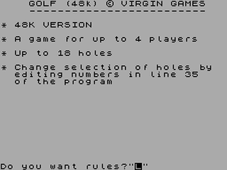 ZX GameBase Golf Virgin_Games 1983