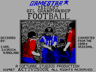 ZX GameBase GFL_Championship_Football Activision 1987