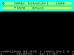 ZX GameBase Gasienica Marek_Sosnowski 1985