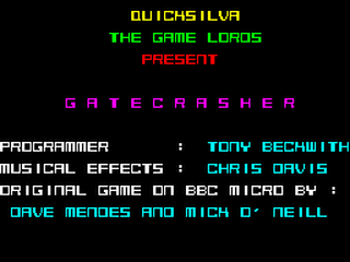 ZX GameBase Gatecrasher Quicksilva 1984