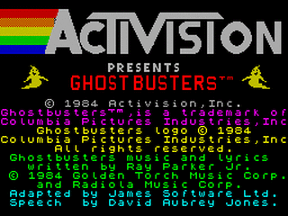 ZX GameBase Ghostbusters Activision 1984