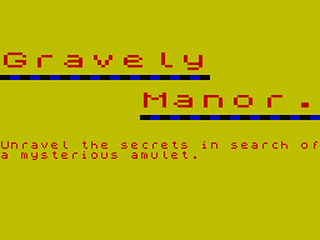 ZX GameBase Gravely_Manor R.D._Foord_Software