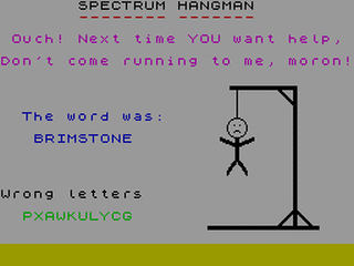 ZX GameBase Hangman Interface_Publications 1983