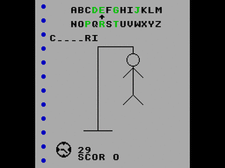 ZX GameBase Hangman SOFTEC 1995