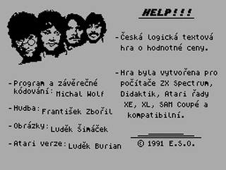 ZX GameBase Help!!! E.S.O. 1991