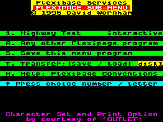 ZX GameBase Highway_Test_(128K) Flexibase_Software 1993