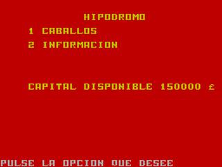 ZX GameBase Hipódromo VideoSpectrum 1986