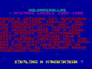 ZX GameBase Holdraszallas Laszlo_Nyitrai 1998