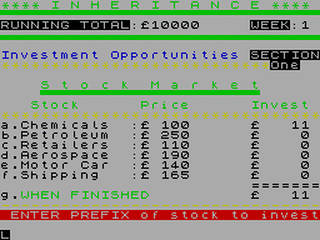 ZX GameBase Inheritance Hessel_Software 1982