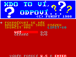 ZX GameBase Kdo_to_ví,_Odpoví...? Fuxoft 1988