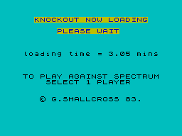 ZX GameBase Knockout Mikro-Gen 1983