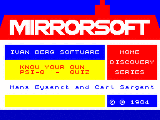 ZX GameBase Know_Your_Own_Psi-Q Mirrorsoft 1985