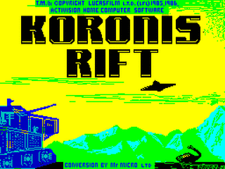 ZX GameBase Koronis_Rift Activision 1987
