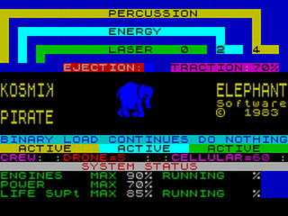 ZX GameBase Kosmik_Pirate Elephant_Software 1984