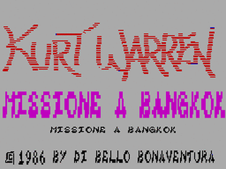 ZX GameBase Kurt_Warren:_Missione_a_Bangkok Epic_3000 1986