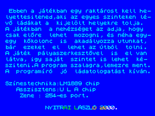 ZX GameBase Ladatologato_Jatek Laszlo_Nyitrai 2000