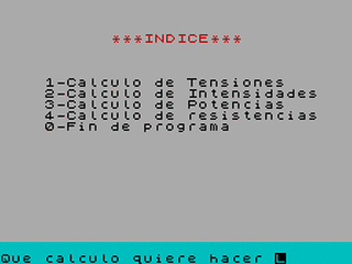 ZX GameBase Ley_de_Ohm Grupo_de_Trabajo_Software 1985