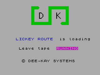ZX GameBase Lickey_Route Dee-Kay_Systems 1985