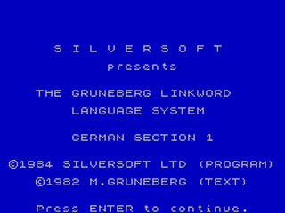 ZX GameBase Linkword_German Silversoft 1984