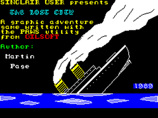 ZX GameBase Lost_City,_The Sinclair_User 1989