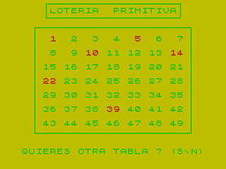 ZX GameBase Loto VideoSpectrum 1985