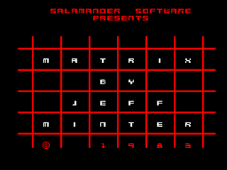 ZX GameBase Matrix Salamander_Software 1984