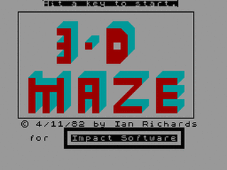 ZX GameBase Maze_3D Impact_Software_[1] 1982