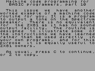 ZX GameBase MC10_(Machine_Code_Programming_for_BASIC_Programmers_10) Sinclair_User 1983