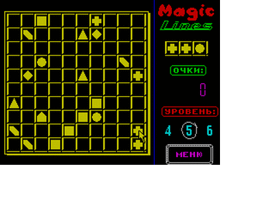 ZX GameBase Magic_Lines_(TRD) Random_Science_Crew 1995
