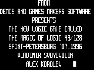 ZX GameBase Master_of_Logic_(TRD),_The Demos_and_Games_Makers_Software 1996