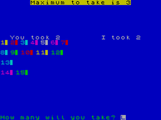 ZX GameBase Matchsticks ZX_Computing 1982