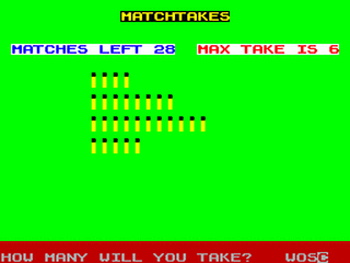 ZX GameBase Matchtakes Outlet 1987
