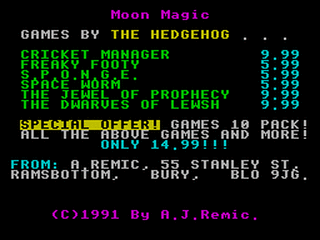 ZX GameBase Moon_Magic Psychaedelic_Hedgehog_Software 1989