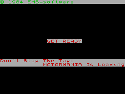 ZX GameBase Motor_Mania EMS_Software 1984