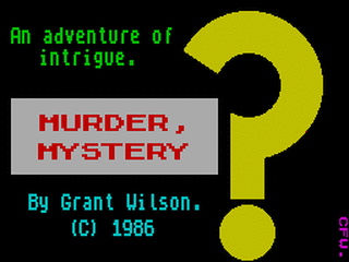 ZX GameBase Murder,_Mystery Grant_Wilson 1986
