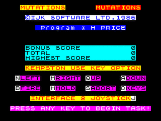 ZX GameBase Mutations Tynesoft 1986