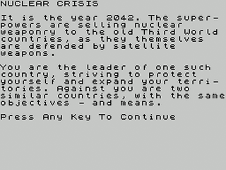 ZX GameBase Nuclear_Crisis Interface_Publications 1985