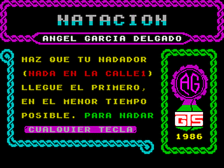 ZX GameBase Natación Grupo_de_Trabajo_Software 1985