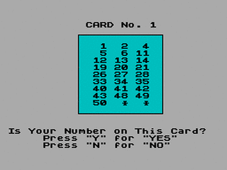 ZX GameBase Numcards Outlet 1992