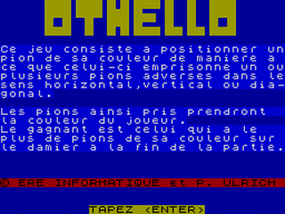 ZX GameBase Othello ERE_Informatique 1983