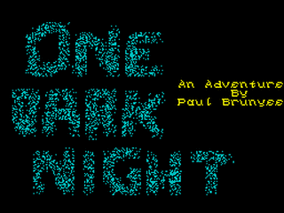 ZX GameBase One_Dark_Night Paul_Brunyee 1988