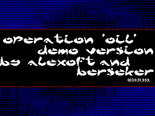 ZX GameBase Operation_'Oil' BrokImSoft 1999