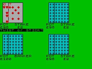 ZX GameBase Pontoon Quicksilva 1982