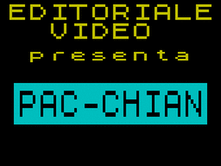 ZX GameBase Pac-Chian Editoriale_Video 1984