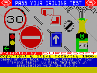ZX GameBase Pass_Your_Driving_Test Audiogenic_Software 1986