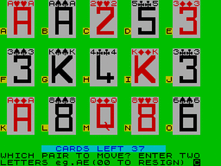 ZX GameBase Patience_5:_Pairs ZX_Computing 1985